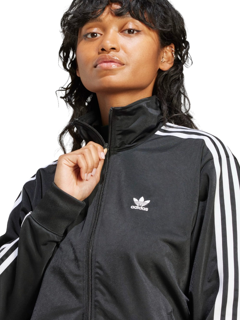 Adidas Felpa zip Donna Nero IT7405 - Main Image