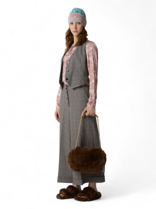 Gilet Donna - Beige/nero