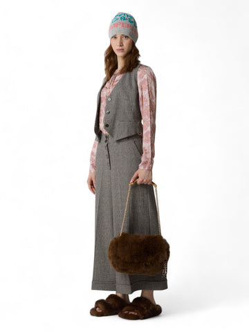 Gilet Donna - Beige/nero