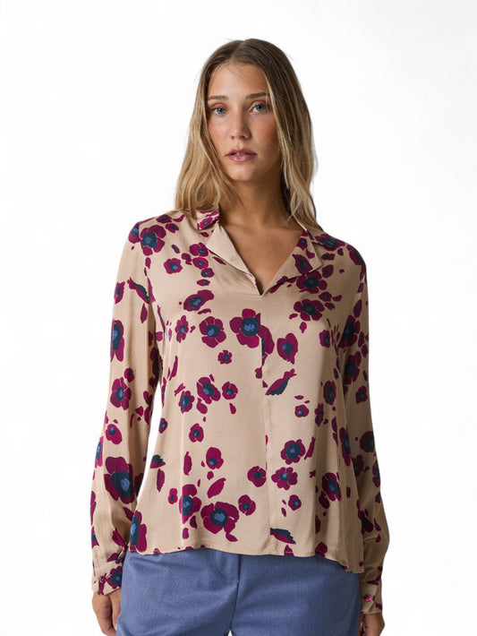 Blusa Donna - Burro/Rosso