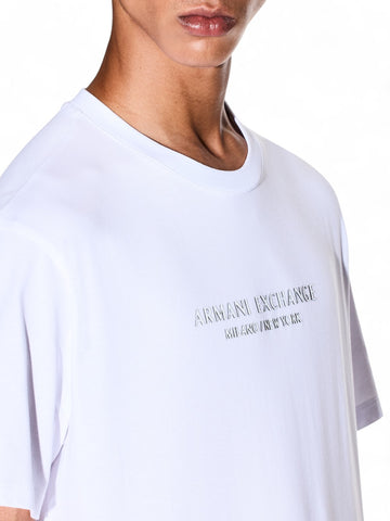 Armani Exchange T-Shirt 100% Cotton - T-Shirt Uomo - Bianco