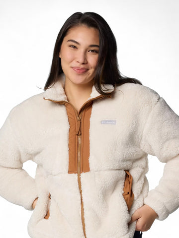 Felpa zip Donna - Panna