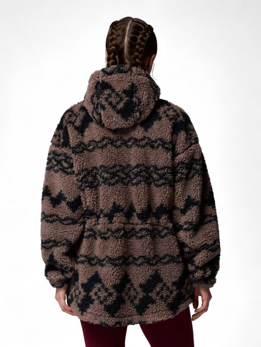 Felpa zip Donna - Fango