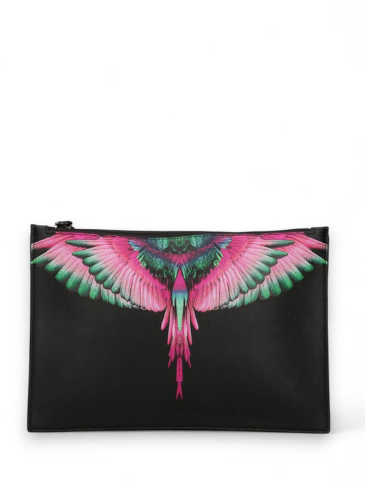 Pochette Uomo - NERO/ PINK WINGS