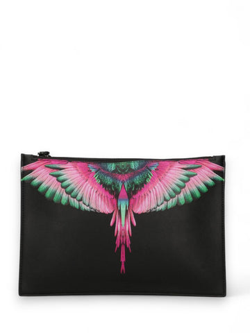 Pochette Uomo - NERO/ PINK WINGS