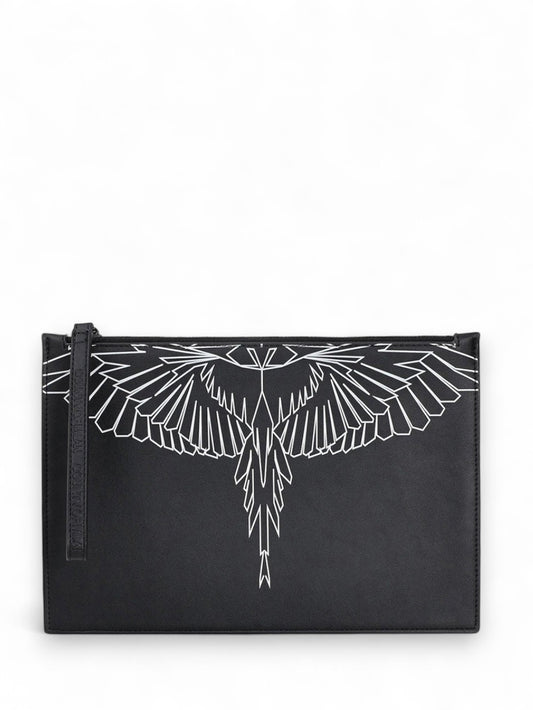 Pochette Uomo - NERO/ BLUE WINGS