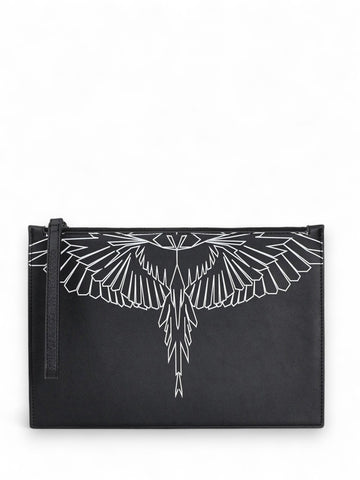 Pochette Uomo - NERO/ BLUE WINGS