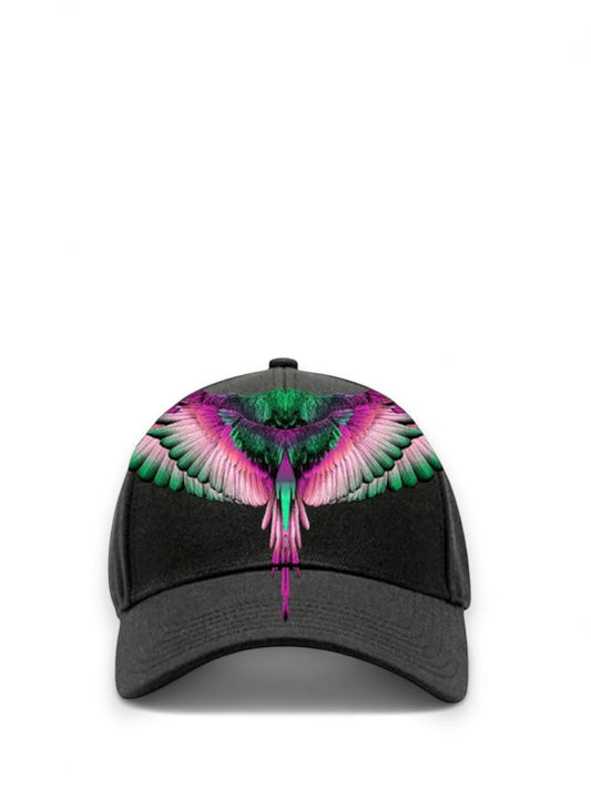 Cappello Uomo - NERO/ PINK WINGS