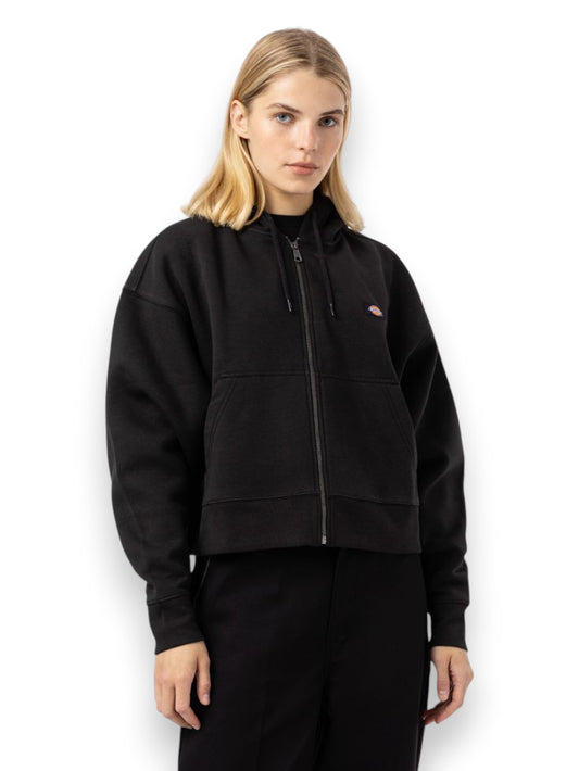 Felpa zip Donna - Nero