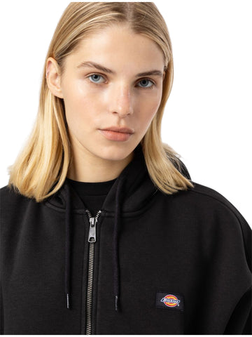 Felpa zip Donna - Nero