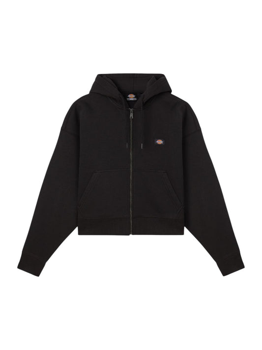 Felpa zip Donna - Nero