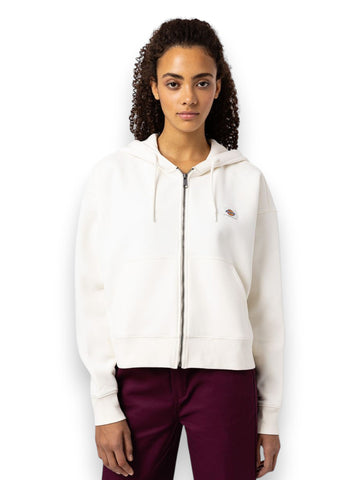 Felpa zip Donna - Ecru