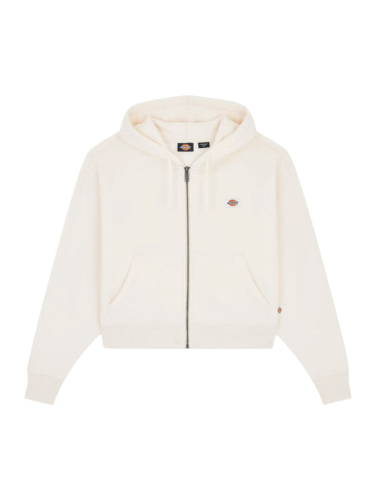 Felpa zip Donna - Ecru