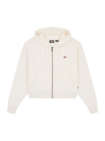 Felpa zip Donna - Ecru