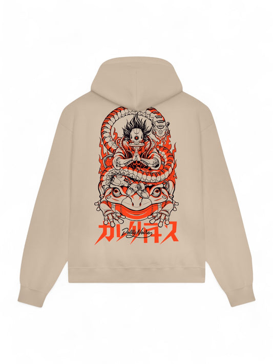 Felpa Uomo - Cyber Kaeru Nyobo Beige