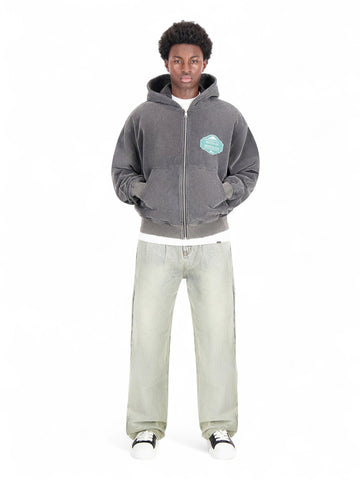 Felpa zip Uomo - Nero