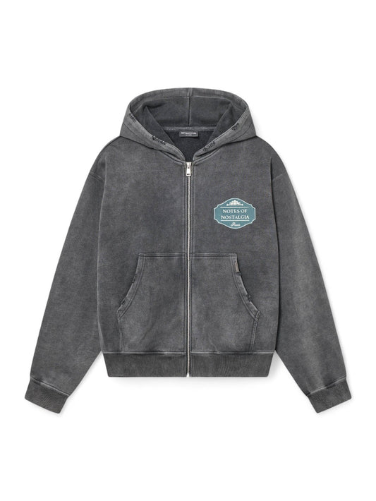 Felpa zip Uomo - Nero