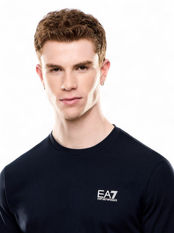EA7 T-shirt 100% Cotton - T-Shirt Uomo - Blu