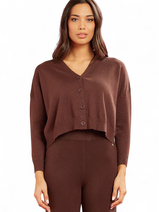 Cardigan Donna - Marrone