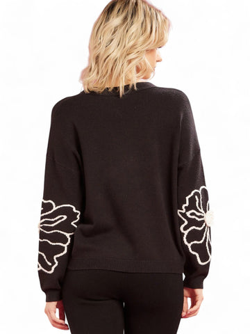 Cardigan Donna - Nero/panna