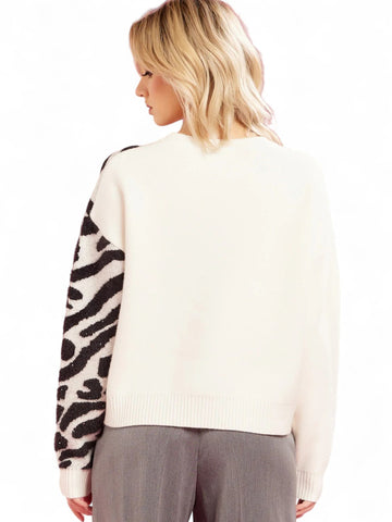 Maglia Donna - Panna/nero