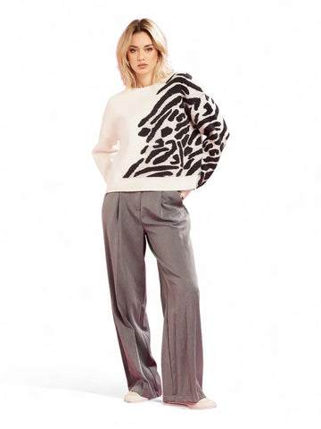 Maglia Donna - Panna/nero