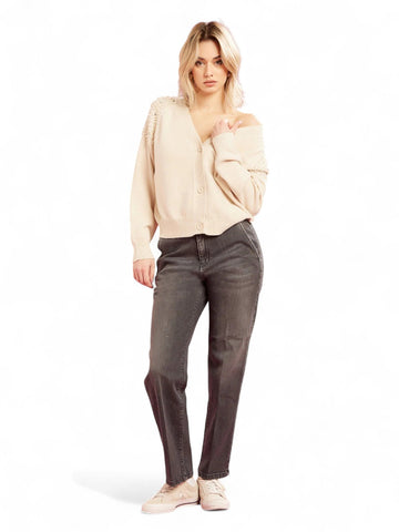 Cardigan Donna - Naturale