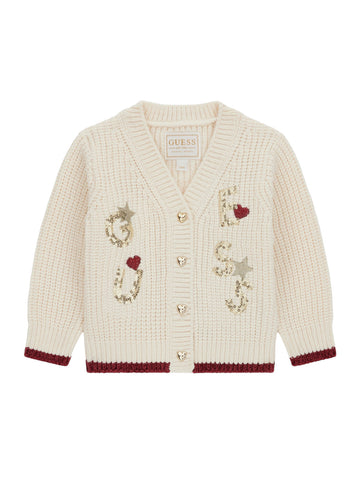 Cardigan Bambina - Bianco