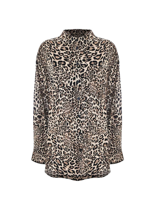 Camicia Donna - Nero/Avorio/Tabacco