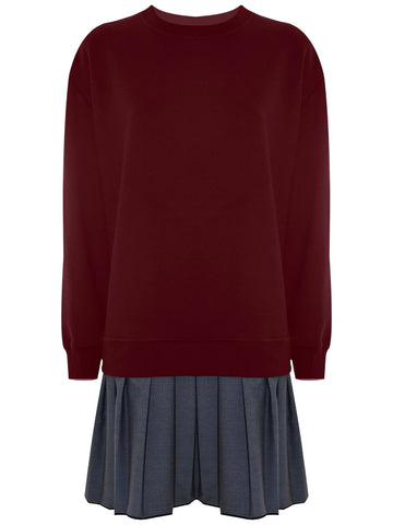 Abito Donna - Grigio/Bordeaux