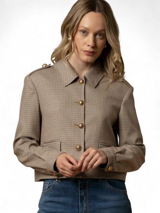 Giacca Donna - Nero/Avorio/Tabacco