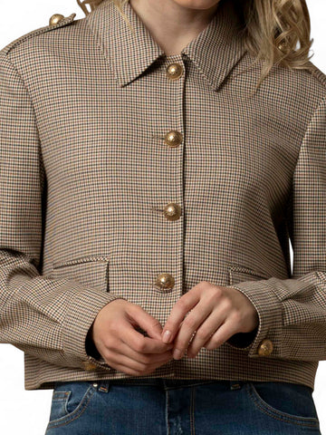 Giacca Donna - Nero/Avorio/Tabacco