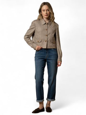 Giacca Donna - Nero/Avorio/Tabacco