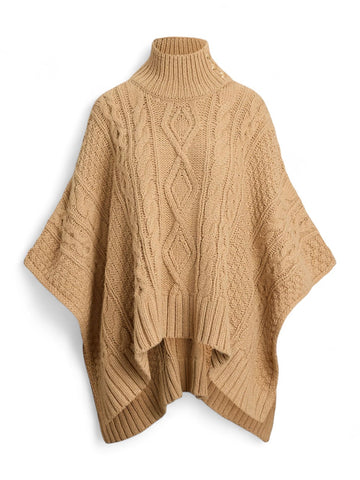 Poncho Donna - Beige