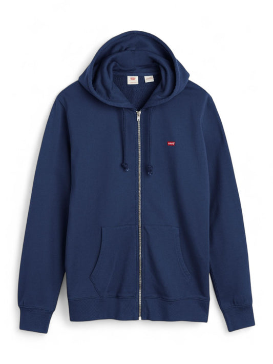 Felpa zip Uomo - Blu