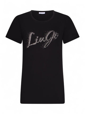 T-shirt Donna - Nero fad.LiuJo silve