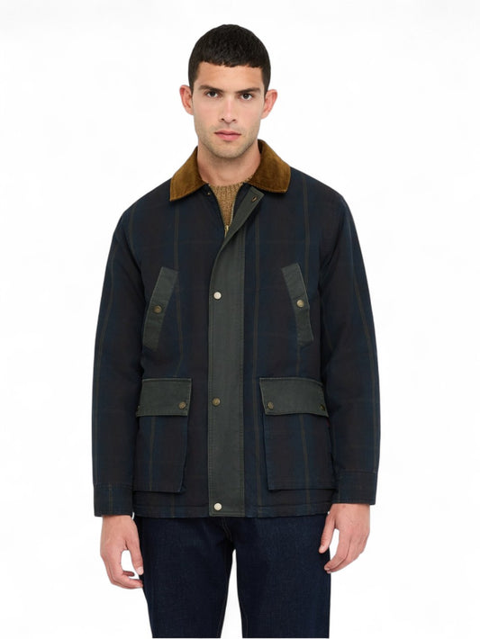 Giubbotto Uomo - Check blue