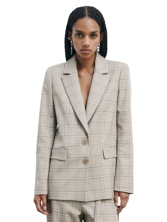 Giacca Donna - Stone Beige Check