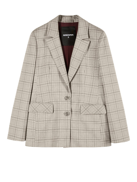 Giacca Donna - Stone Beige Check