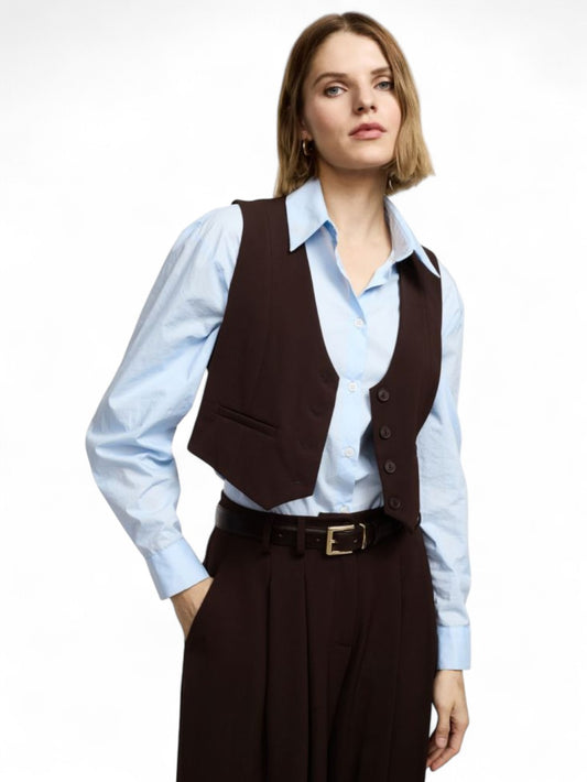 Gilet Donna - Marrone