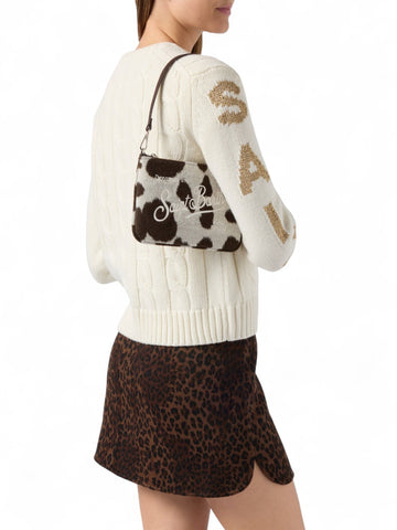 Pochette Donna - Panna/marrone