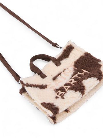 Borsa a tracolla Donna - Marrone/beige