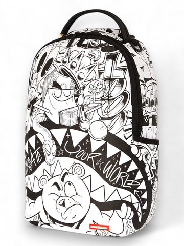 Zaino Sprayground - Heavy Sharkmouth Doodle