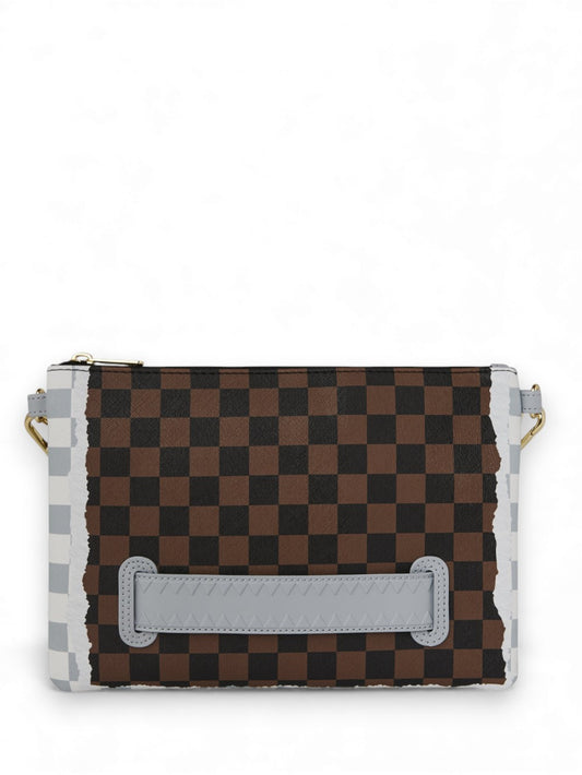 Pochette Unisex - Cream and Brown