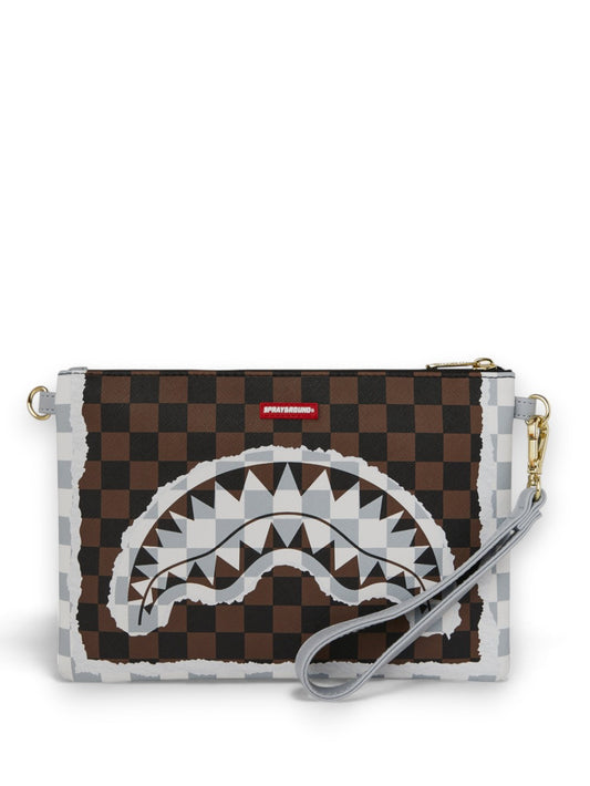 Pochette Unisex - Cream and Brown