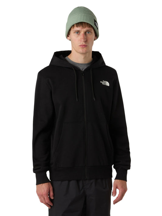 Felpa zip Uomo - Nero