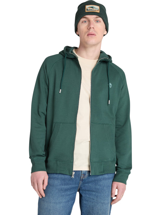 Felpa zip Uomo - Verde