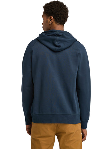 Felpa zip Uomo - Blu/nero