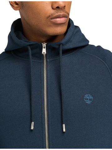 Felpa zip Uomo - Blu/nero
