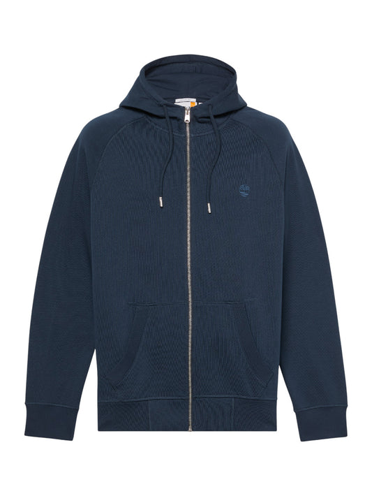 Felpa zip Uomo - Blu/nero